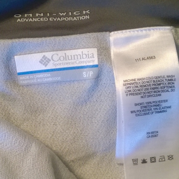 Columbia Omni-Wick Shorts - Picture 2 of 5